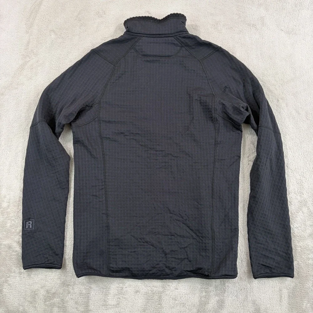 Patagonia R1 Polartec Power Grid Fleece Quarter Zip Pullover in‎ Black Men Small
